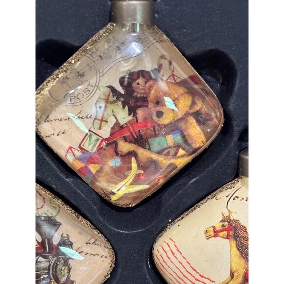 Vintage Inspired Glass larger Christmas Ornaments Set Of 7 Costco country retro - Picture 7 of 11